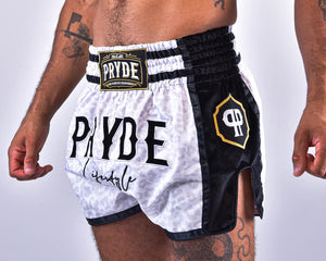 PRYDE Muay Thai Shorts - White Leopard - Muay Thailand