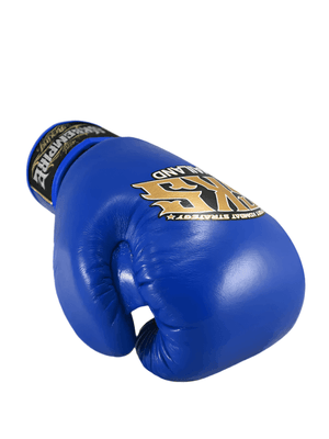 SKS Empire Leather Muay Thai Gloves - Blue - Muay Thailand