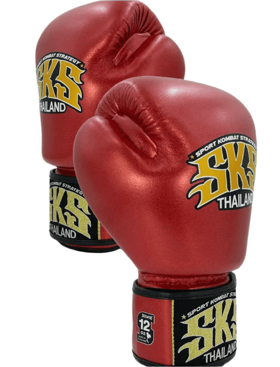 SKS Empire Muay Thai Gloves - Metallic Red - Muay Thailand