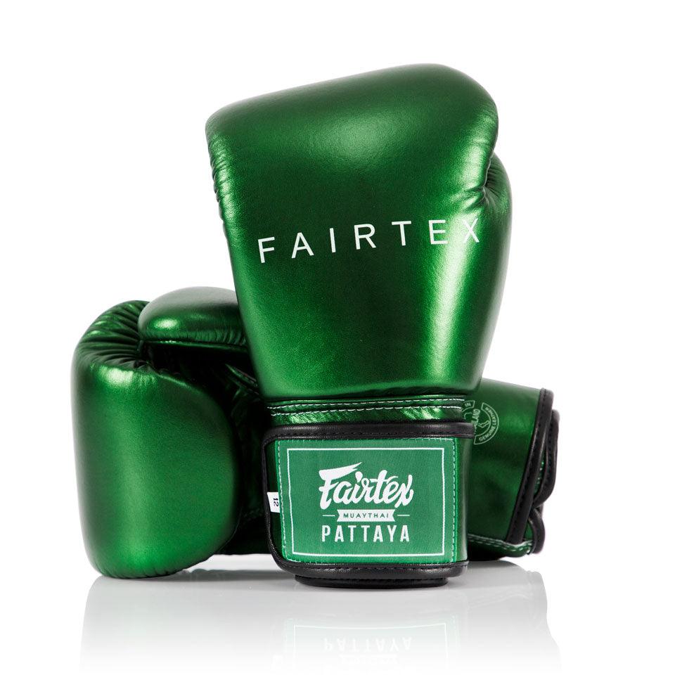 Fairtex Muay Thai Gloves - Metallic Green (BGV22) - Muay Thailand