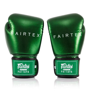 Fairtex Muay Thai Gloves - Metallic Green (BGV22) - Muay Thailand