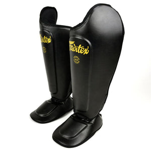 Fairtex Shin Guards (SP8) - Black - Muay Thailand