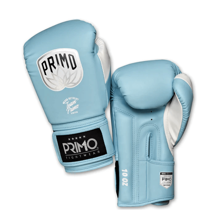 Primo Muay Thai Gloves - Emblem 2.0 Arctic Blue - Muay Thailand