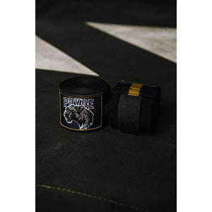 PRYDE Hand Wraps 4.5m - Black & Gold - Muay Thailand