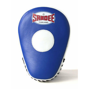 Sandee Curved Focus Mitts - Blue & White - Muay Thailand
