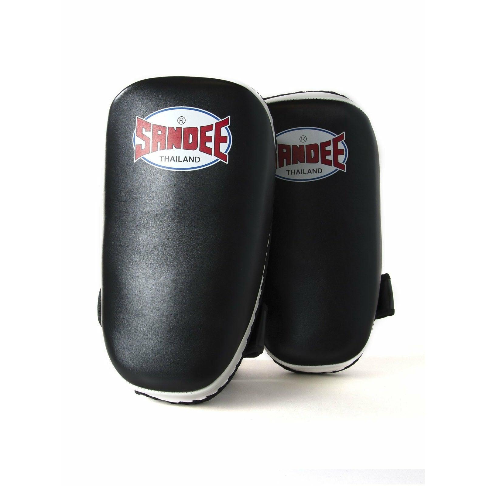 Sandee Curved Thai Pads - Black & White - Muay Thailand