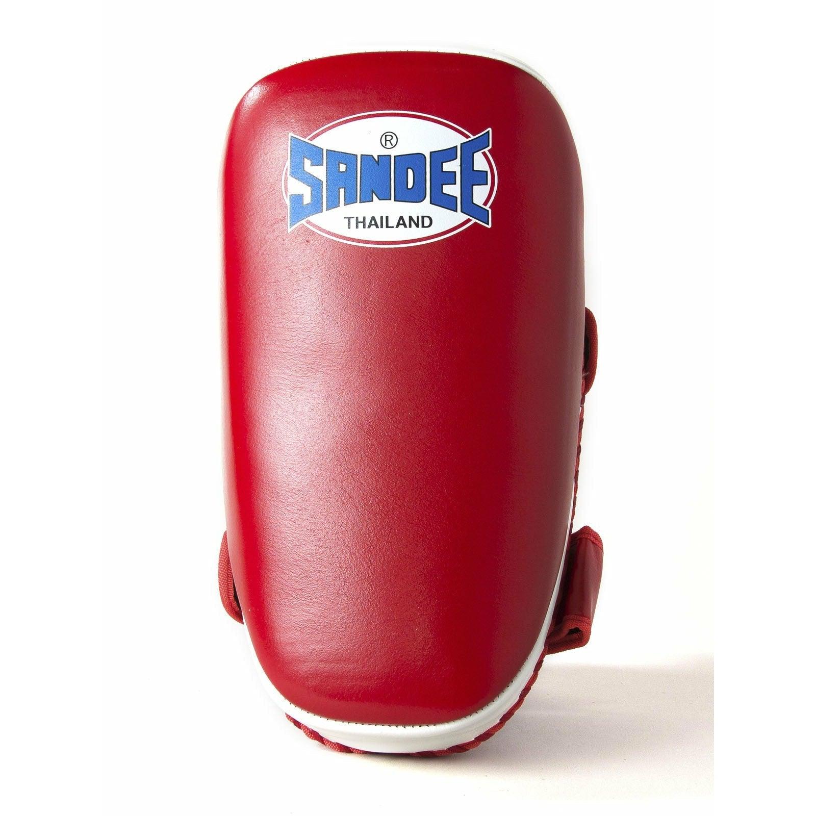 Sandee Curved Thai Pads - Red & White - Muay Thailand