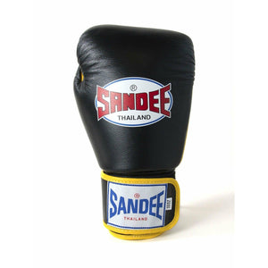Sandee Muay Thai Gloves - Black & Yellow - Muay Thailand