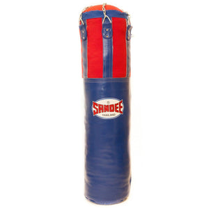 Sandee Muay Thai Heavy Bag - Blue & Red Half Leather - Muay Thailand