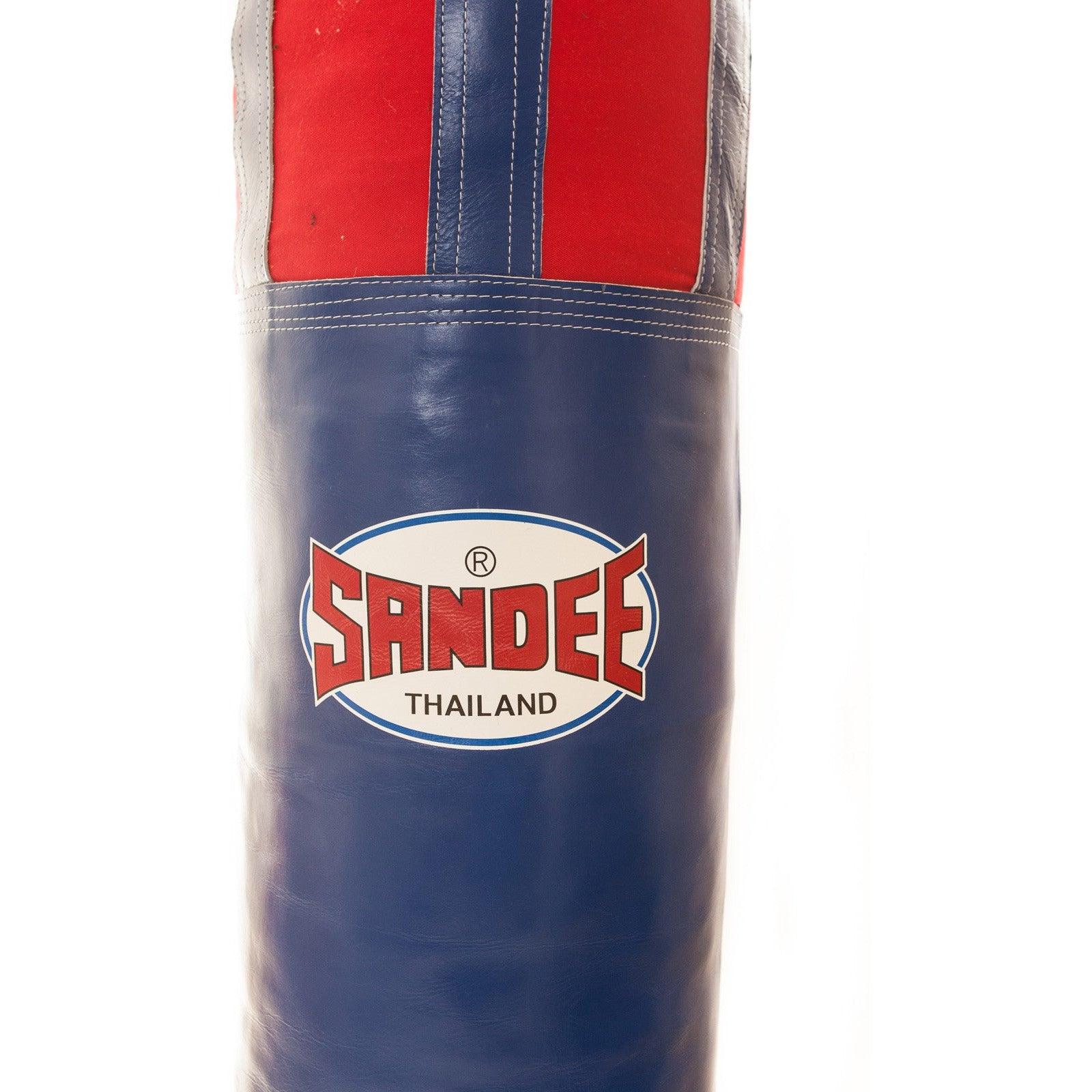 Sandee Muay Thai Heavy Bag - Blue & Red Half Leather - Muay Thailand