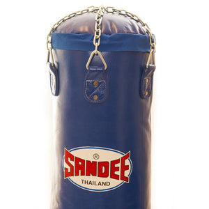 Sandee Muay Thai Heavy Bag - Blue Full Leather - Muay Thailand