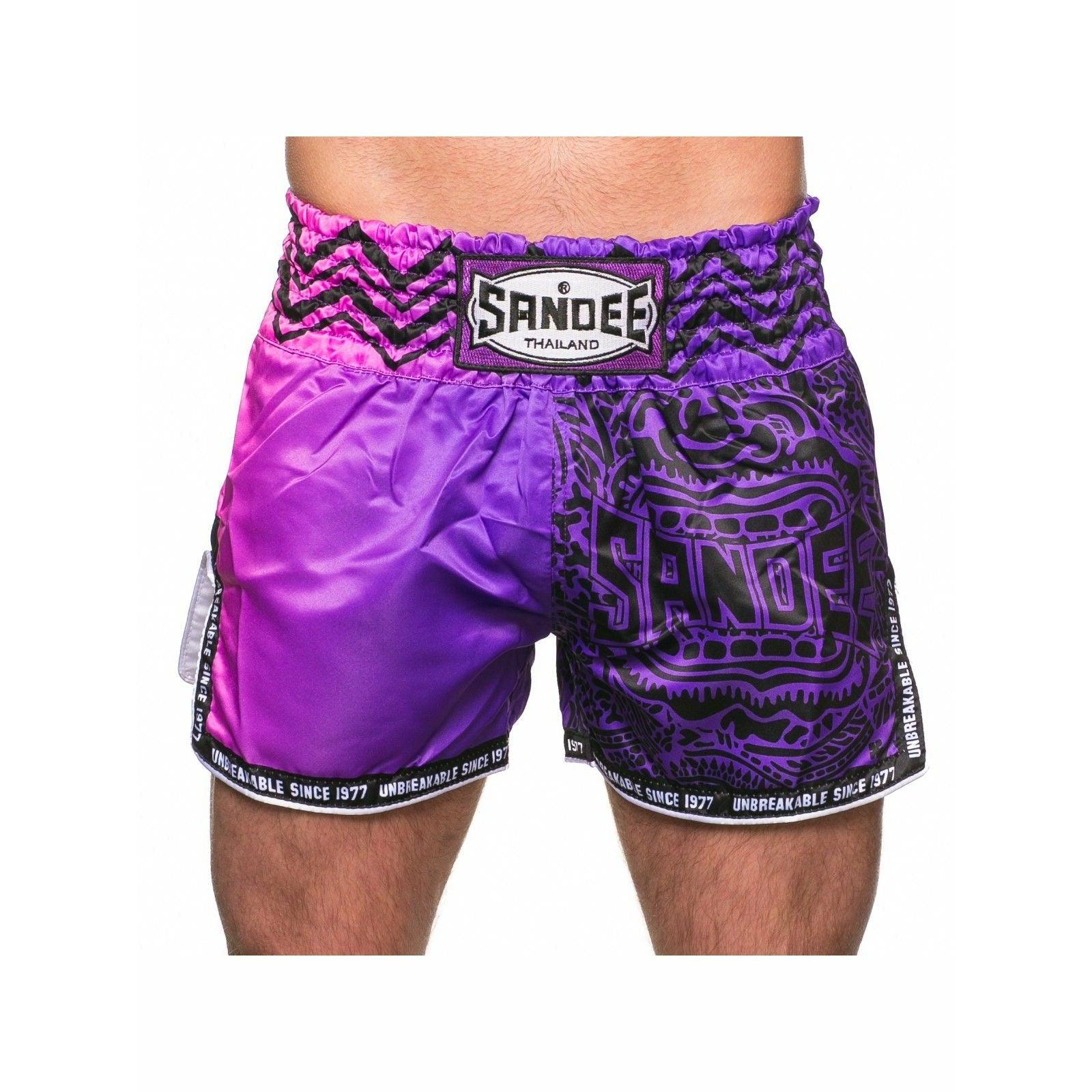 Sandee Muay Thai Shorts - Warrior Purple & Pink - Muay Thailand