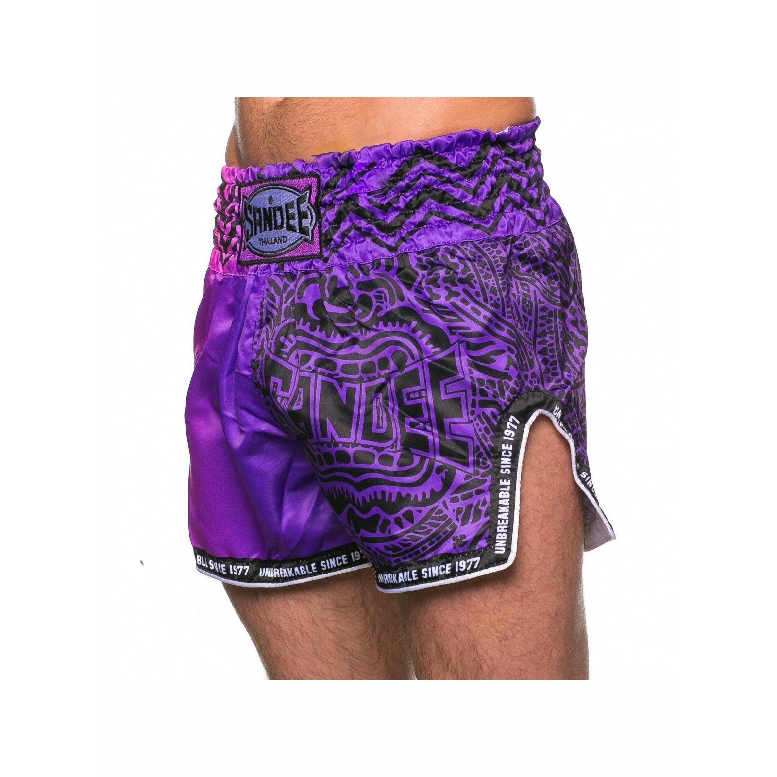 Sandee Muay Thai Shorts - Warrior Purple & Pink - Muay Thailand