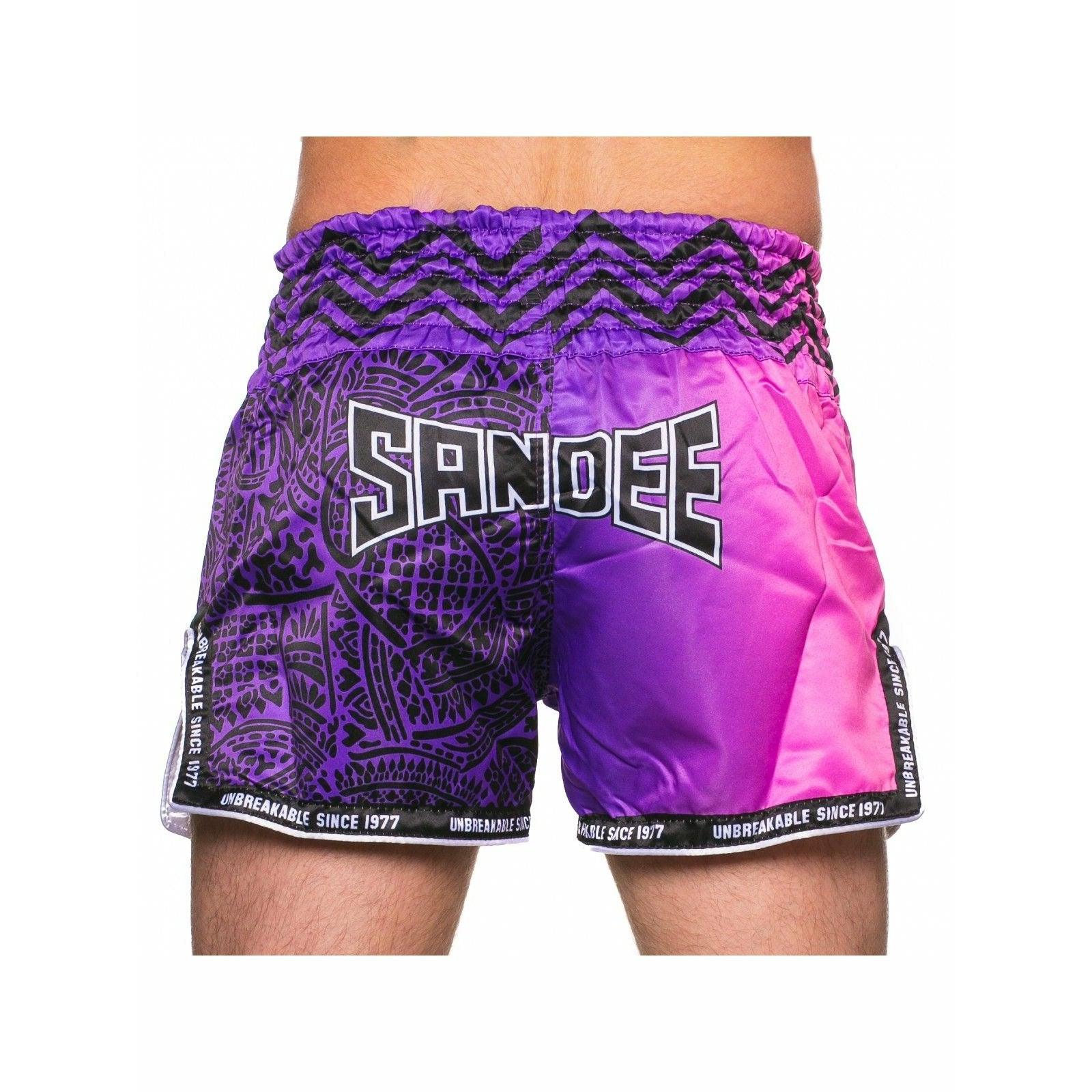 Sandee Muay Thai Shorts - Warrior Purple & Pink - Muay Thailand