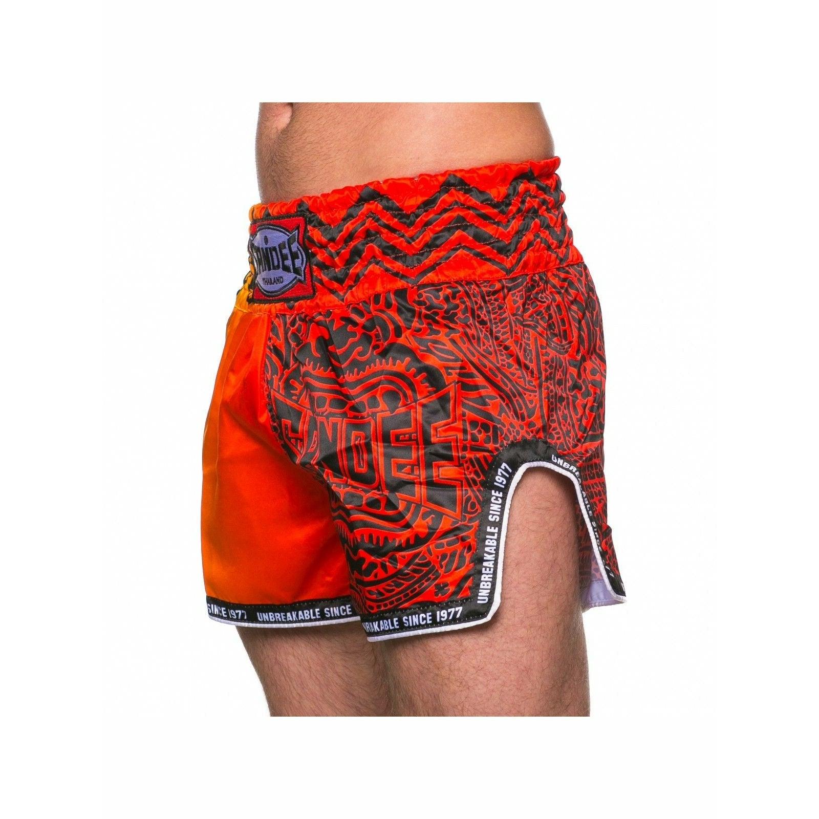 Sandee Muay Thai Shorts - Warrior Red & Orange - Muay Thailand