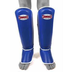 Sandee Shin Guards - Blue & White - Muay Thailand